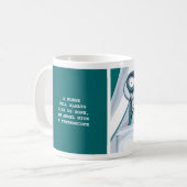 Stethoscope und Daisy Nurse Wertgutschein Zweifarbige Tasse (Vorderseite Links)