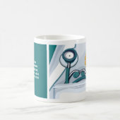 Stethoscope und Daisy Nurse Wertgutschein Zweifarbige Tasse (Mittel)