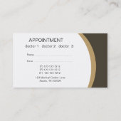 Stethoskop-Doktoren zeichnen - medizinisch Terminkarte (Rückseite)