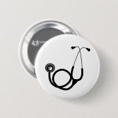 Stethoskop für den Arzt Button (Vorne & Hinten)