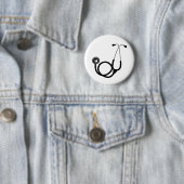 Stethoskop für den Arzt Button (Beispiel)