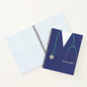 Stethoskop für Krankenschwester Notizblock (Innenseite)