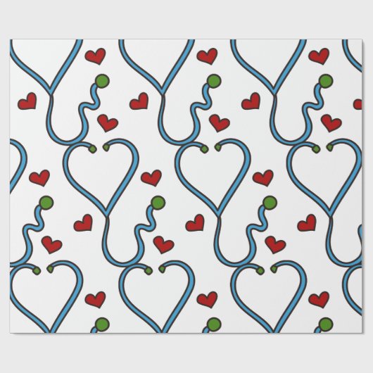 Stethoskop Geschenkpapier (Flach)