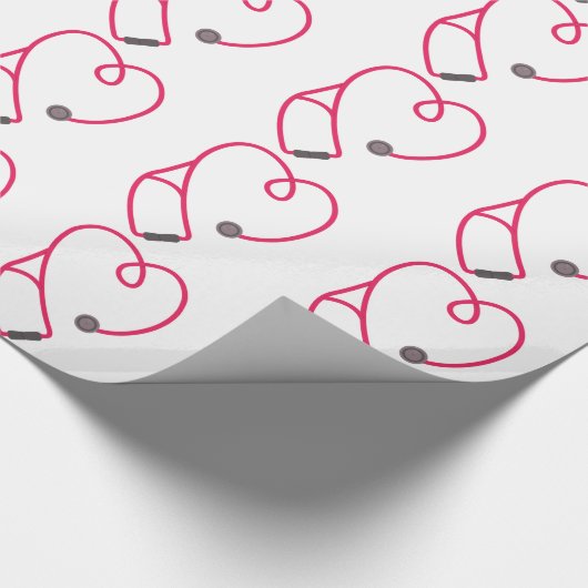 Stethoskop Geschenkpapier (Ecke)
