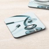 Stethoskop Getränkeuntersetzer (Linke Seite)