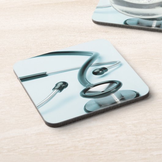 Stethoskop Getränkeuntersetzer (Linke Seite)