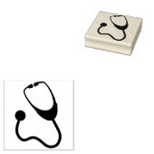 Stethoskop Gummistempel (Stempel)