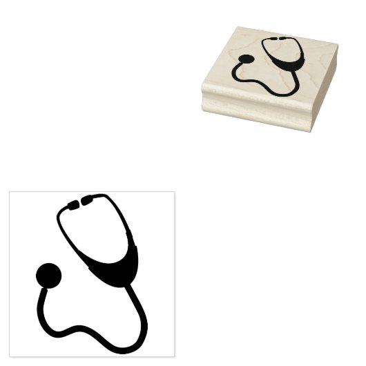 Stethoskop Gummistempel (Stempel)