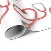 Stethoskop-Herz-Packpapier Geschenkpapier (Rolleneckpunkt)