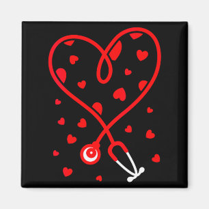Stethoskop Herz Valentinstag Krankenschwester Dame Magnet