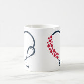 Stethoskop-Herzform Kaffeetasse (Mittel)