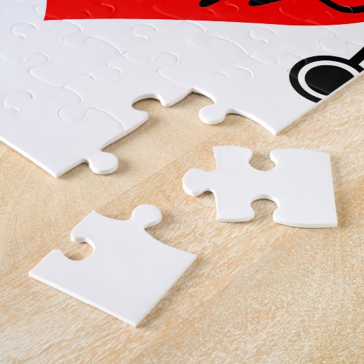 Stethoskop-Herzschlag-Herz Puzzle (Seite)