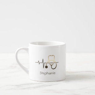 Stethoskop Herzschlag Medizin Espressotasse