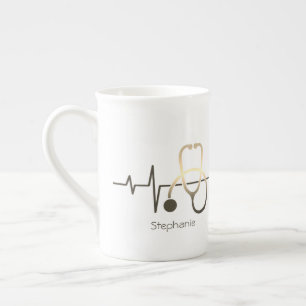 Stethoskop Herzschlag Medizin Tasse