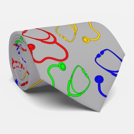 Stethoskop in einer Krawatte (Gerollt)