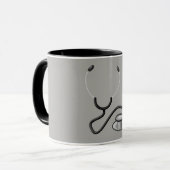 Stethoskop-Kaffee-Tasse Tasse (Vorderseite Links)