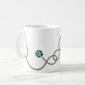 Stethoskop Kaffeetasse (Vorderseite Links)