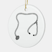 Stethoskop Keramikornament (Links)