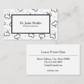 Stethoskop-Kinderarzt-Doktor Visitenkarte (Vorne/Hinten)