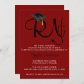 Stethoskop-Krankenpflege-SchulAbschluss-Mitteilung Einladung (Vorne/Hinten)