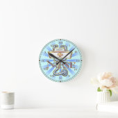Stethoskop Krankenschwester Runde Wanduhr (Zuhause)
