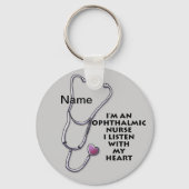 Stethoskop-Krankenschwester Schlüsselanhänger (Vorderseite)