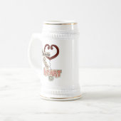 Stethoskop-Krankenschwestern haben Herz-T - Shirts Bierglas (Vorderseite Links)