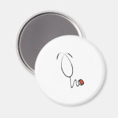 Stethoskop Magnet (Vorderseite/Rückseite)