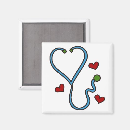 Stethoskop Magnet (Vorderseite/Rückseite)