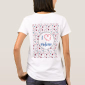 Stethoskop-Medizin "I Liebe Medizin" T-Shirt (Rückseite)