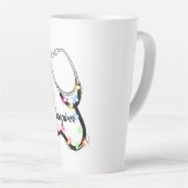 Stethoskop mit Weihnachtslicht frohe Weihnachtsnac Milchtasse (Rechte Ecke)