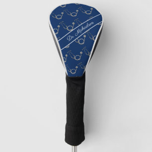 Stethoskop-Muster Mediziner Blau Golf Headcover