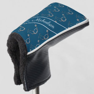 Stethoskop-Muster Name des Arztes Golf Headcover