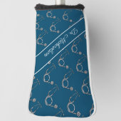 Stethoskop-Muster Name des Arztes Golf Headcover (Rotieren 90)