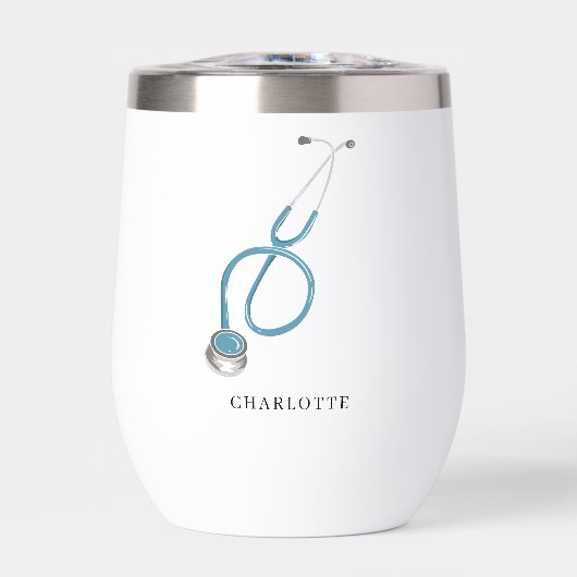 Stethoskop Name des personalisierten medizinischen (Vorderseite)