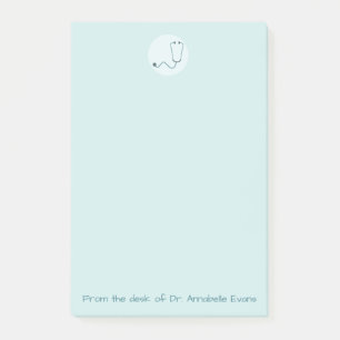 Stethoskop Post-it Klebezettel