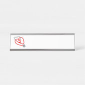 Stethoskop Schreibtischnamensplakette (Vorderseite )