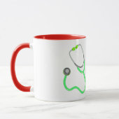 Stethoskop-Superkrankenschwester-Kaffee-Tasse Tasse (Links)