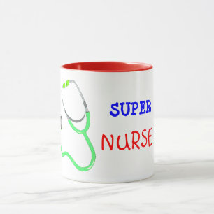 Stethoskop-Superkrankenschwester-Kaffee-Tasse Tasse