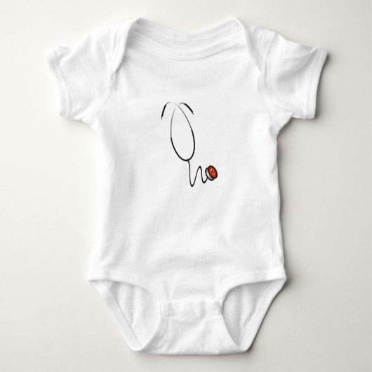 Stethoskop-T-Shirts und Geschenke Baby Strampler (Vorderseite)