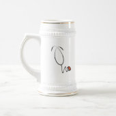 Stethoskop-T-Shirts und Geschenke Bierglas (Links)