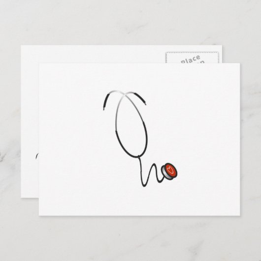 Stethoskop-T-Shirts und Geschenke Postkarte (Vorne/Hinten)