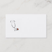 Stethoskop-T-Shirts und Geschenke Visitenkarte (Rückseite)