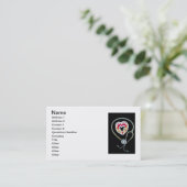 Stethoskop und Pillen Visitenkarte (Stehend Vorderseite)