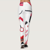 Stethoskop und Schminke Leggings (Rückseite)