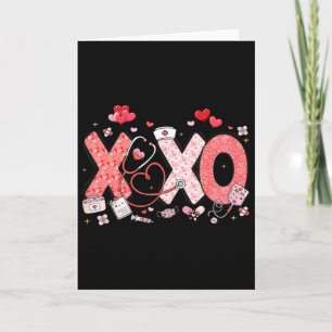 Stethoskop Valentinstag für Krankenschwester Xoxo Karte