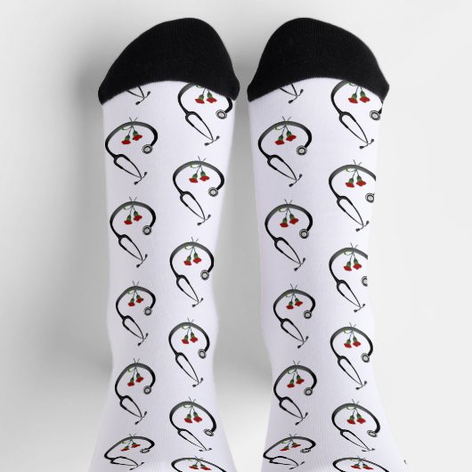 Stethoskop zum Nationalarzttag Socken (Oben)