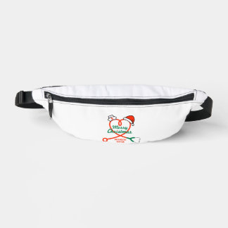 Stethoskopherz mit Weihnachtsmannmütze Bauchtasche