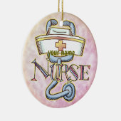Stethoskopschwester Keramik Ornament (Rechts)