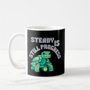 Stetig ist immer noch Fortschritt Schildkröte  San Kaffeetasse